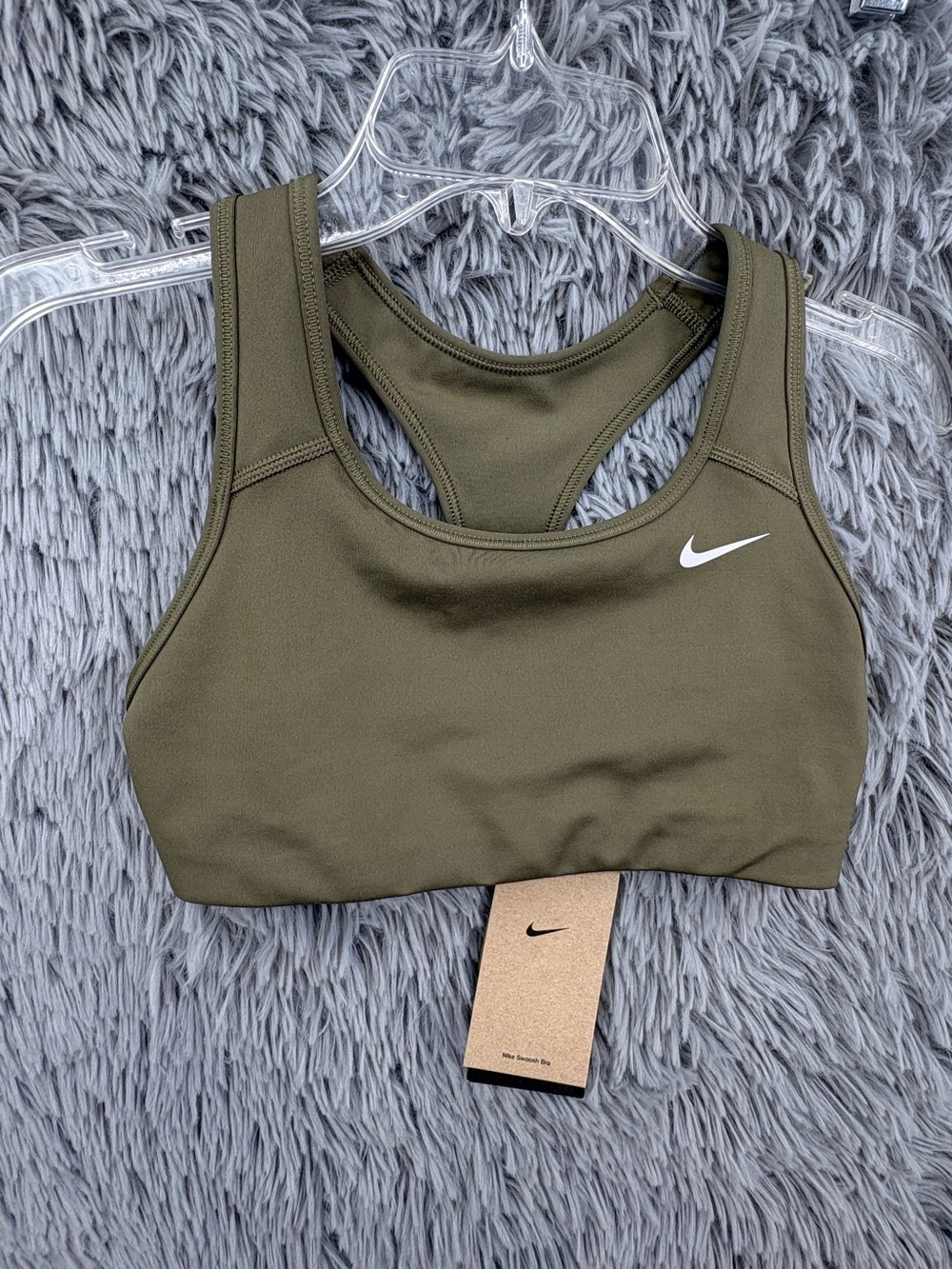 Nike Training Sports Bra Dri Fit Womens XS Green Workout NWT